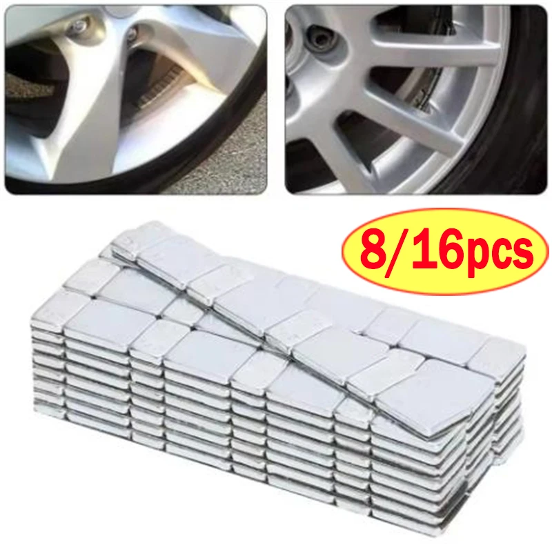 Contrepoids électronique de poids d'équilibre de roue adhésive 5g/10g, bloc d'équilibre de roue de 60g, équilibreur de pneus de roue en fer pour voitures