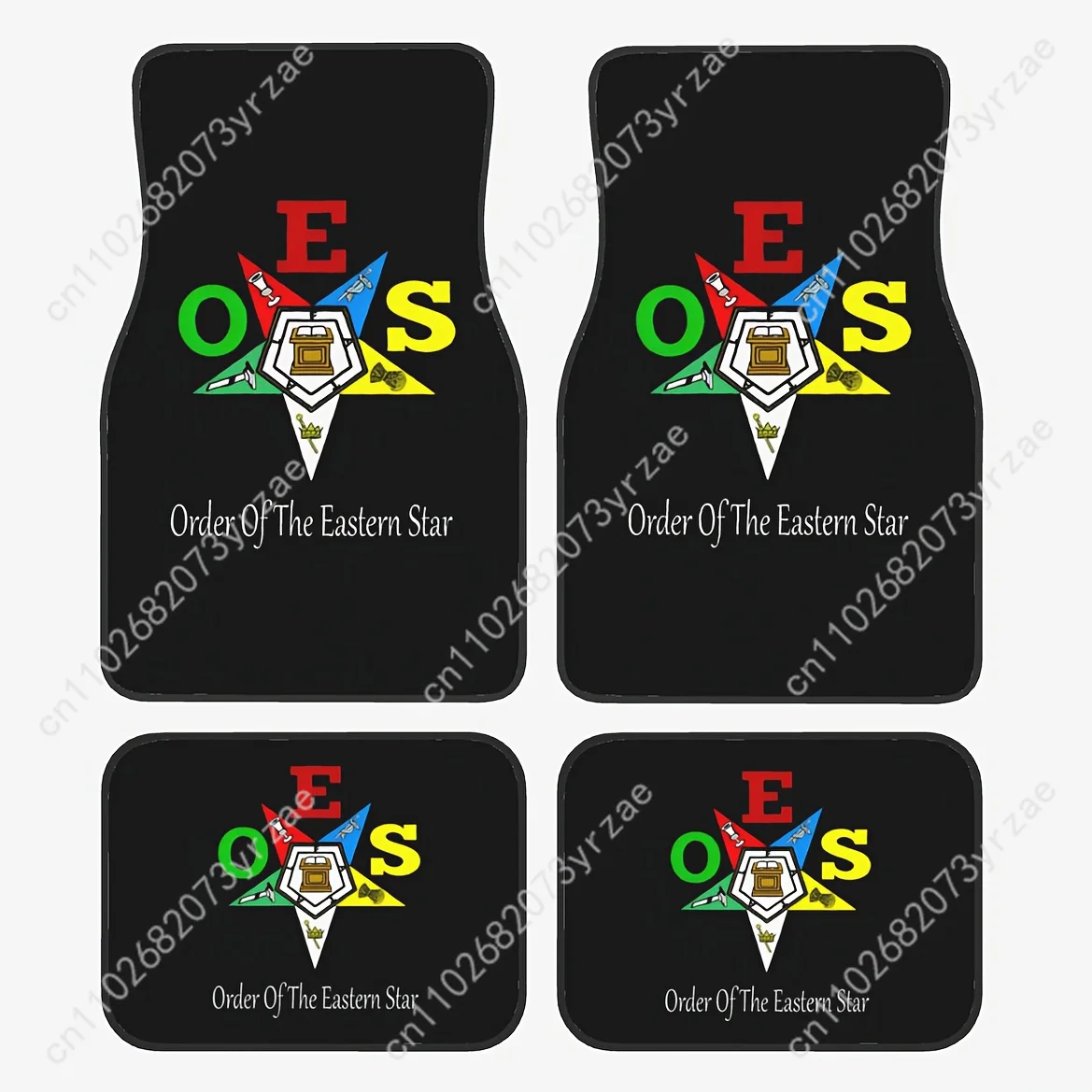 

OES Star 4pcs Universal Car Floor Mats All-Season Fashionable Auto Interio Absorbent Non-Slip Washable Car Floor Mats