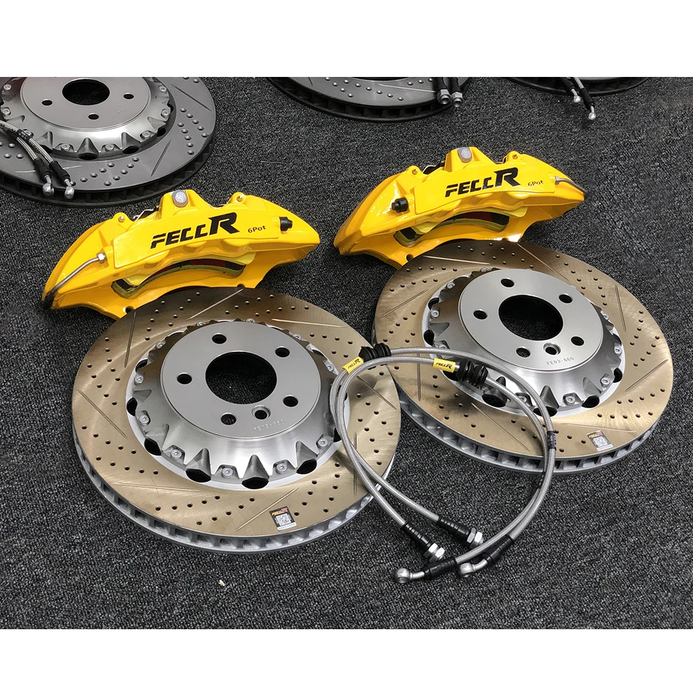 18 inch Auto brake system modified big brake kit 6 pistons brake caliper for for  F18/F10/F12/F07