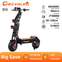 Cheevalry S13 2*4000W Powerful Electric Scooter 60V 40AH Battery Adult Electric Scooter  Off-Road Electric Scooter