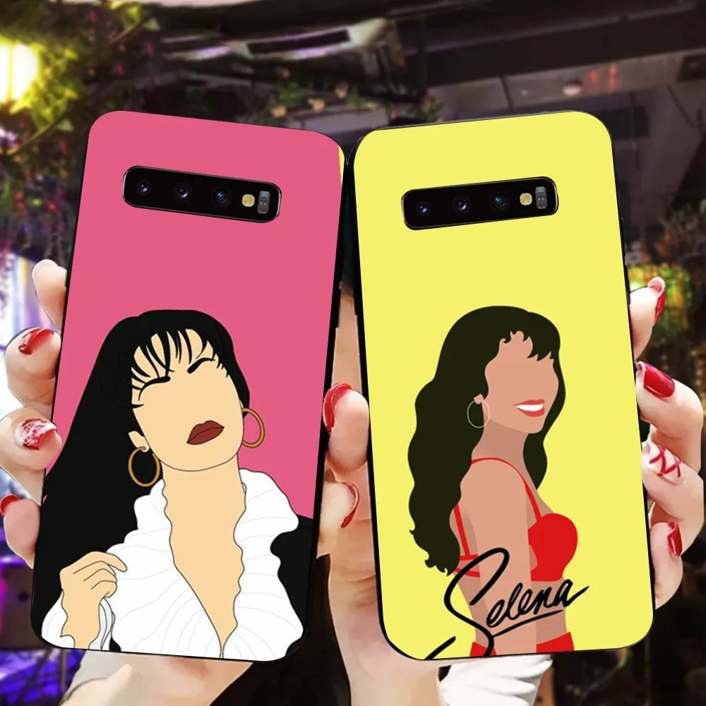 S-Selena Q-Quintanilla siinger Phone Case For Samsung Galaxy A52 A12 A51 S21 Edge S22ULTRA S23 S20LITE Plus Ultra Black Cover