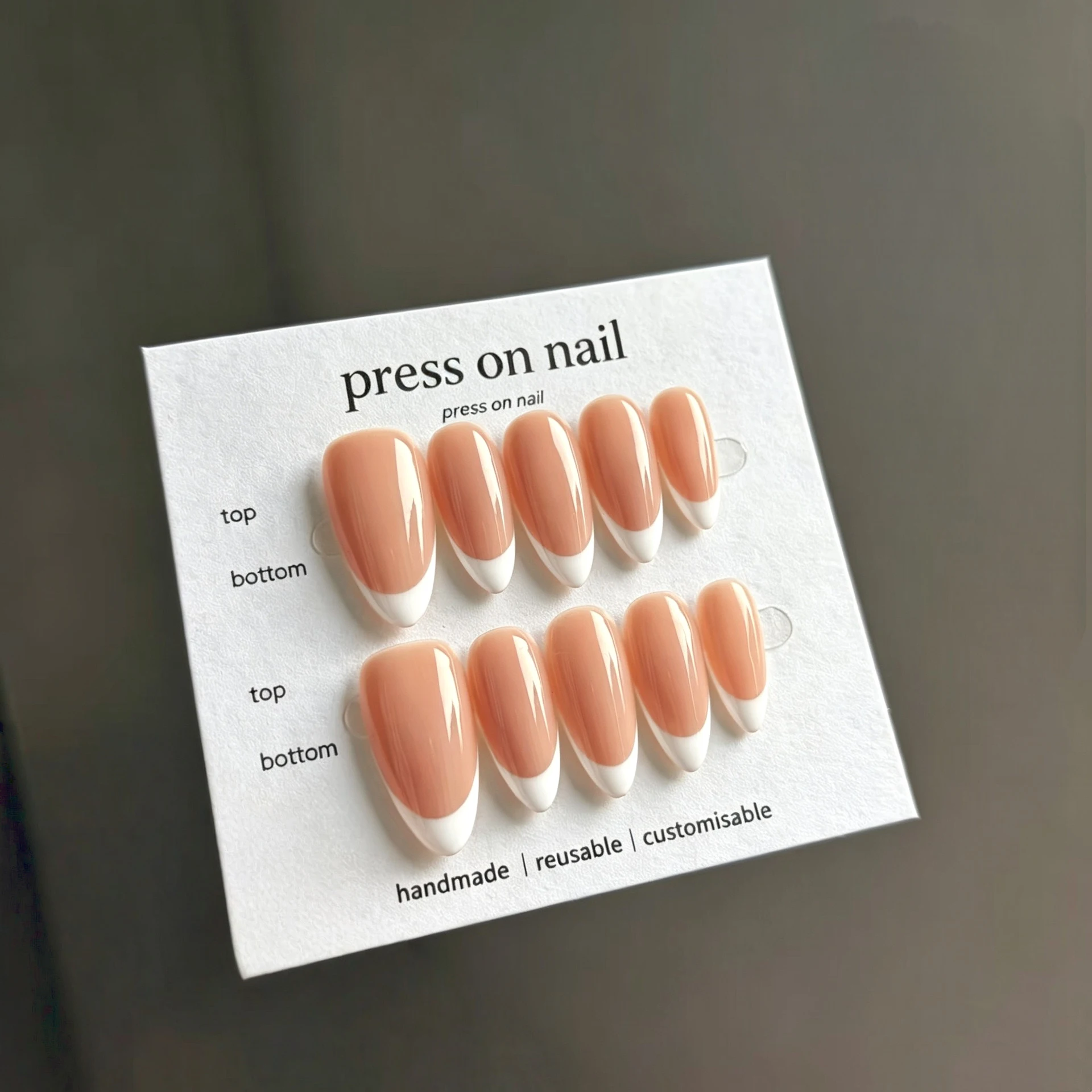 10Pcs Kuku Palsu Buatan Tangan - Press On Nail Set ulasan dan harga