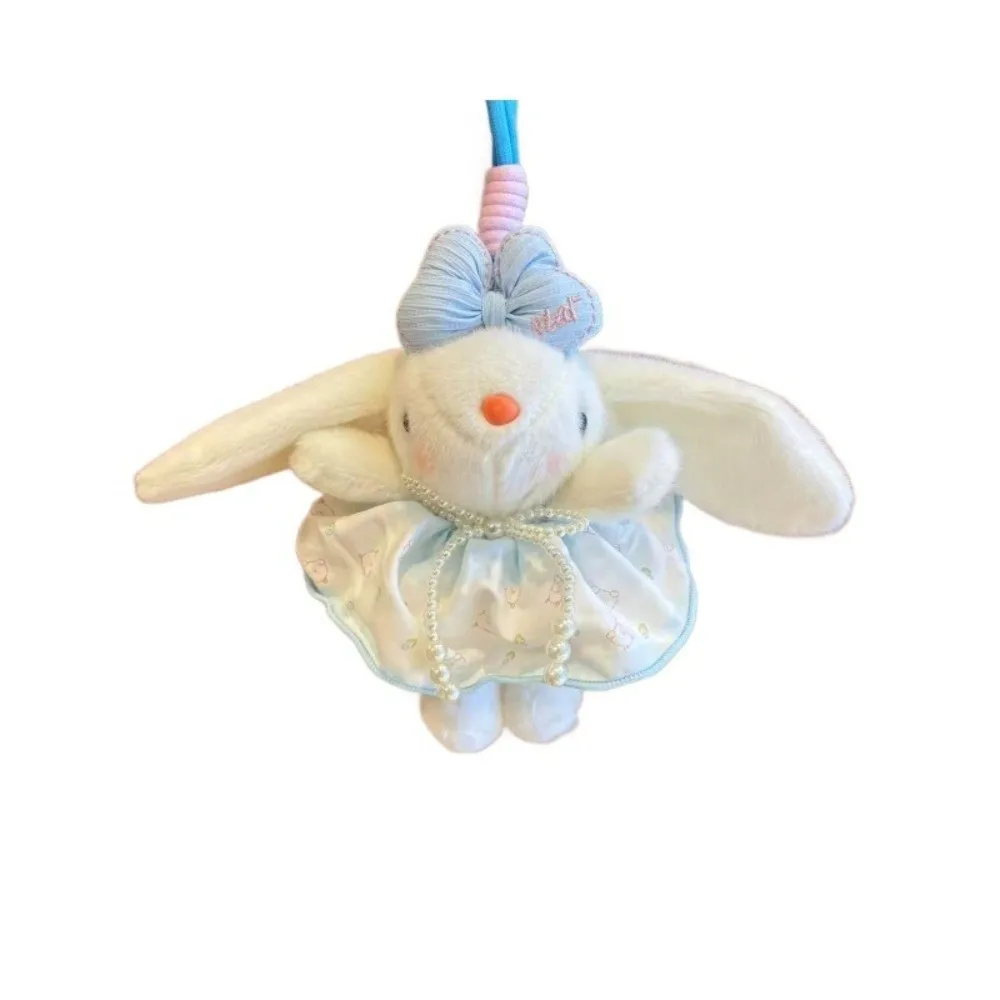 Stylowy, miękki króliczek, zawieszka, uroczy breloczek z kreskówki, wypełnienie z bawełny PP, 19 cm, brelok do kluczy samochodowych, prezent dla dziewczyn.