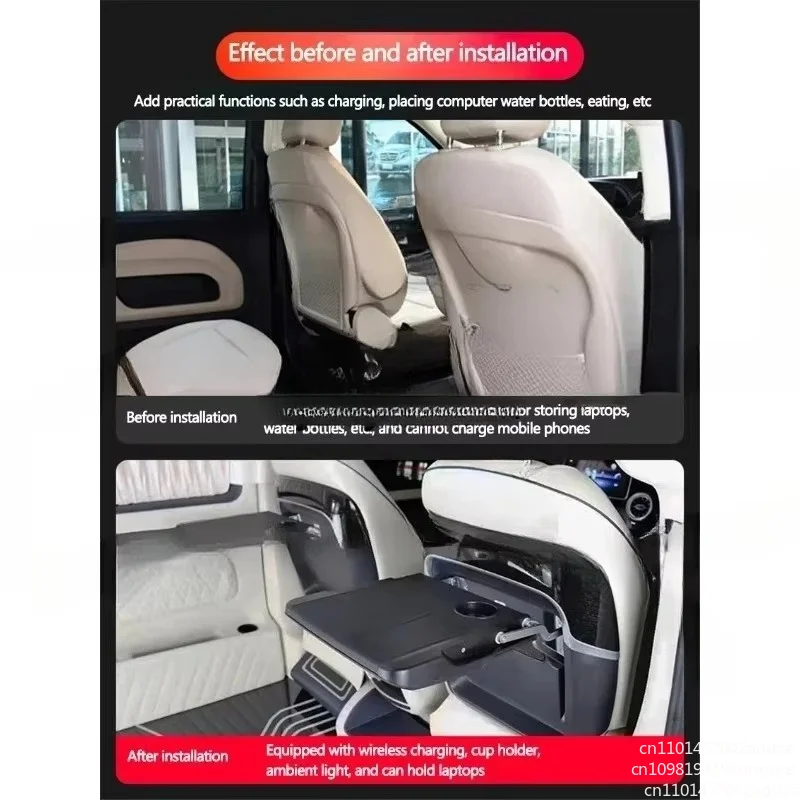 Suitable for Car Seat Back Travel Portable Folding Table V260 V250 V220  Rear Backrest Small Table Panel