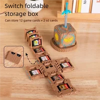 Estuche para tarjetas de juego para Switch OLED 2 Zelda, caja de almacenamiento para juegos con espada y soporte para accesorios NS Switch2 Lite, buena protección