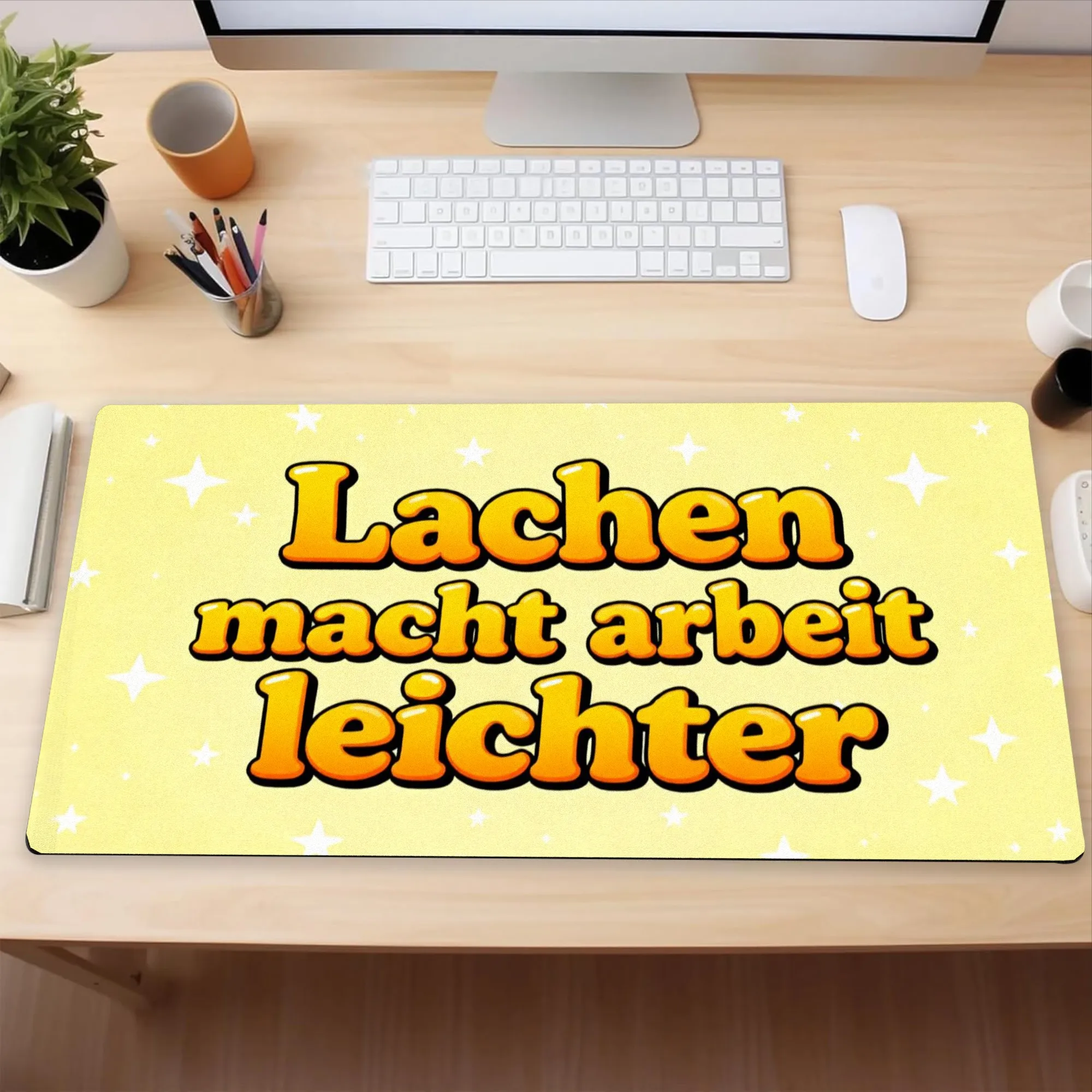 Grote gele ster gaming-muismat - Pc Gaming Yellow recensie en prijs