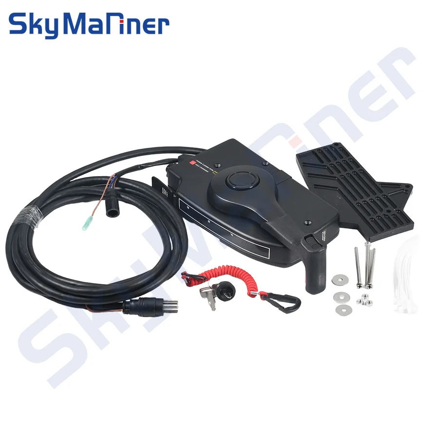 881170A3 for Mercury Quicksilver Remote Control Box Outboard Engine with Emergency Lanyard Side Mount 8 Pins Wire