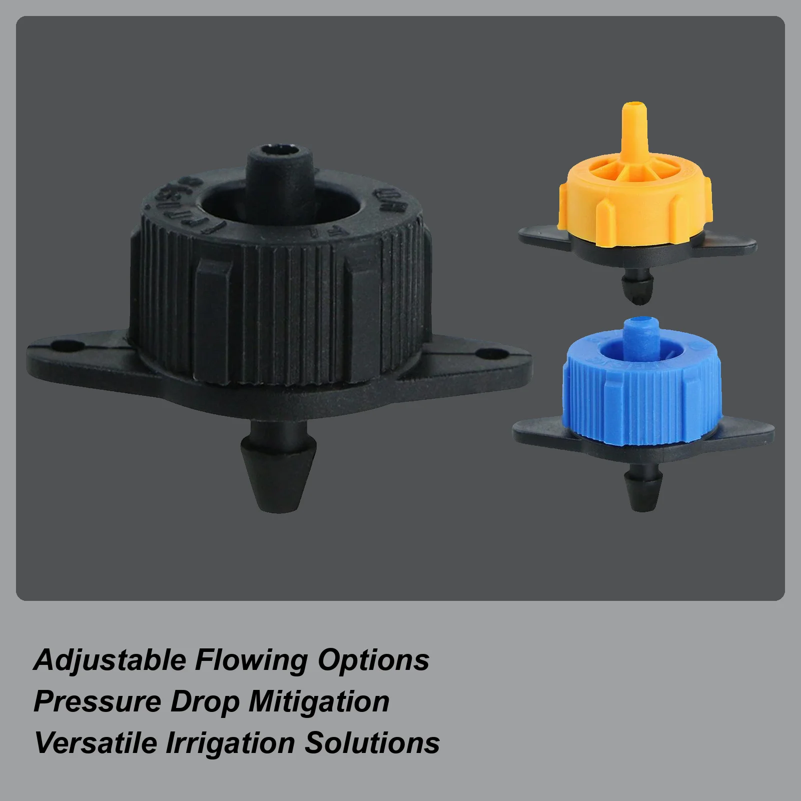 

2L/4L/8L Pressure Compensating Drip Emitters Adjustable Drippers Microes Connectors for Garden Lawn Drip Irrigation