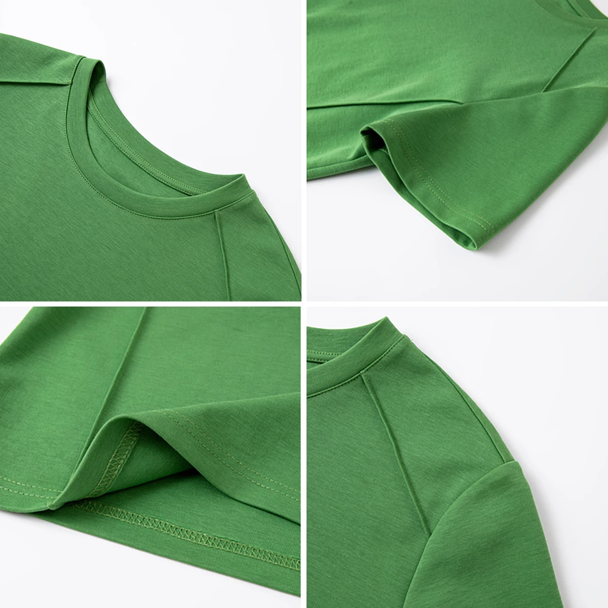 VIMLY Women's Short Sleeve T-shirt Cotton Blend Basic Tee Shirt 2025 Split-Seam Loose Casual Summer Top for Woman Clothing A1889