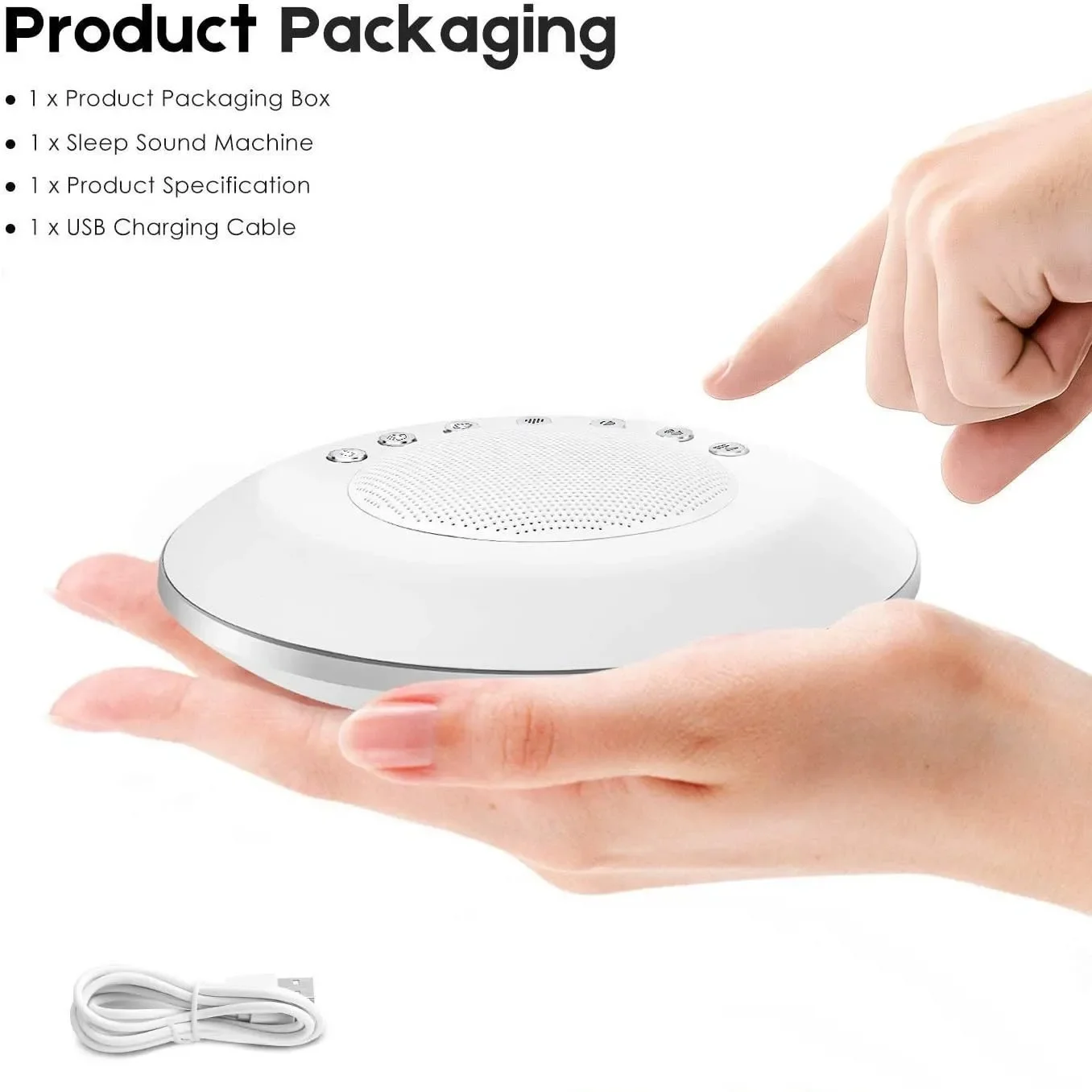 Sleep Equipment, White Noise Sleep Aid Lamp, Speaker, Portable for Babies At Home