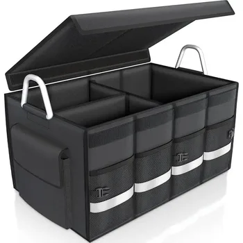 Foldable Car Boot Organiser with Lid