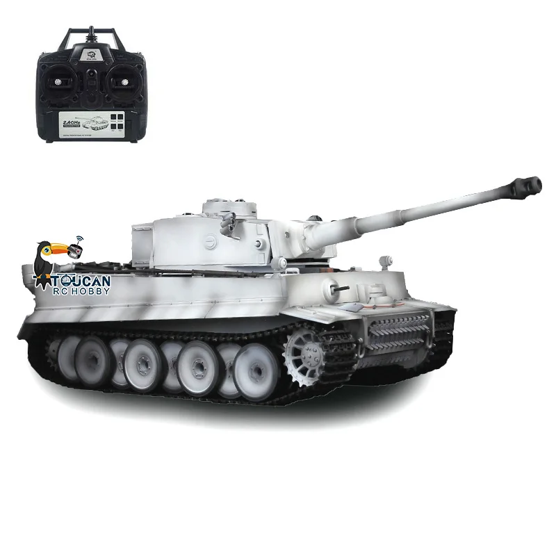 

Радиоуправляемый танк Heng Long 1/16 3818 Tiger 1, полностью металлическое шасси, пластиковый корпус, готов к запуску (RTR), модель TH15883