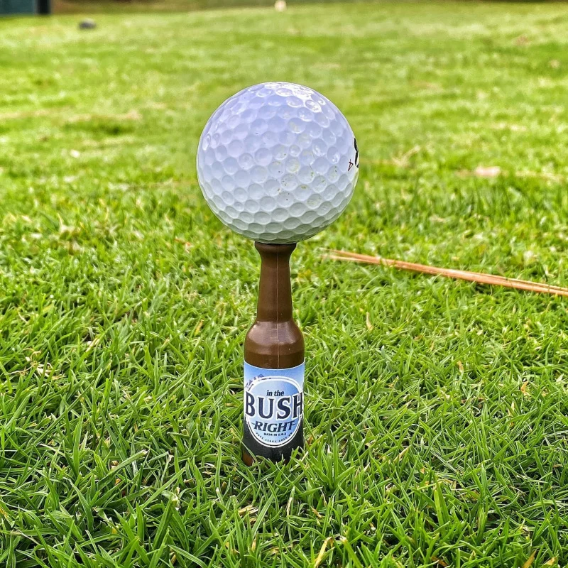 6PCS Funny Golf Tees Resin Bottle Shape Golf Tees Golf Training Accessories For Driving Range Reusable Golf Tees For Golf Game