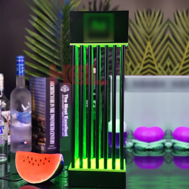 LED light metal bottle display stand rechargeable multi-color luminescent device, suitable for bars and nightclubs