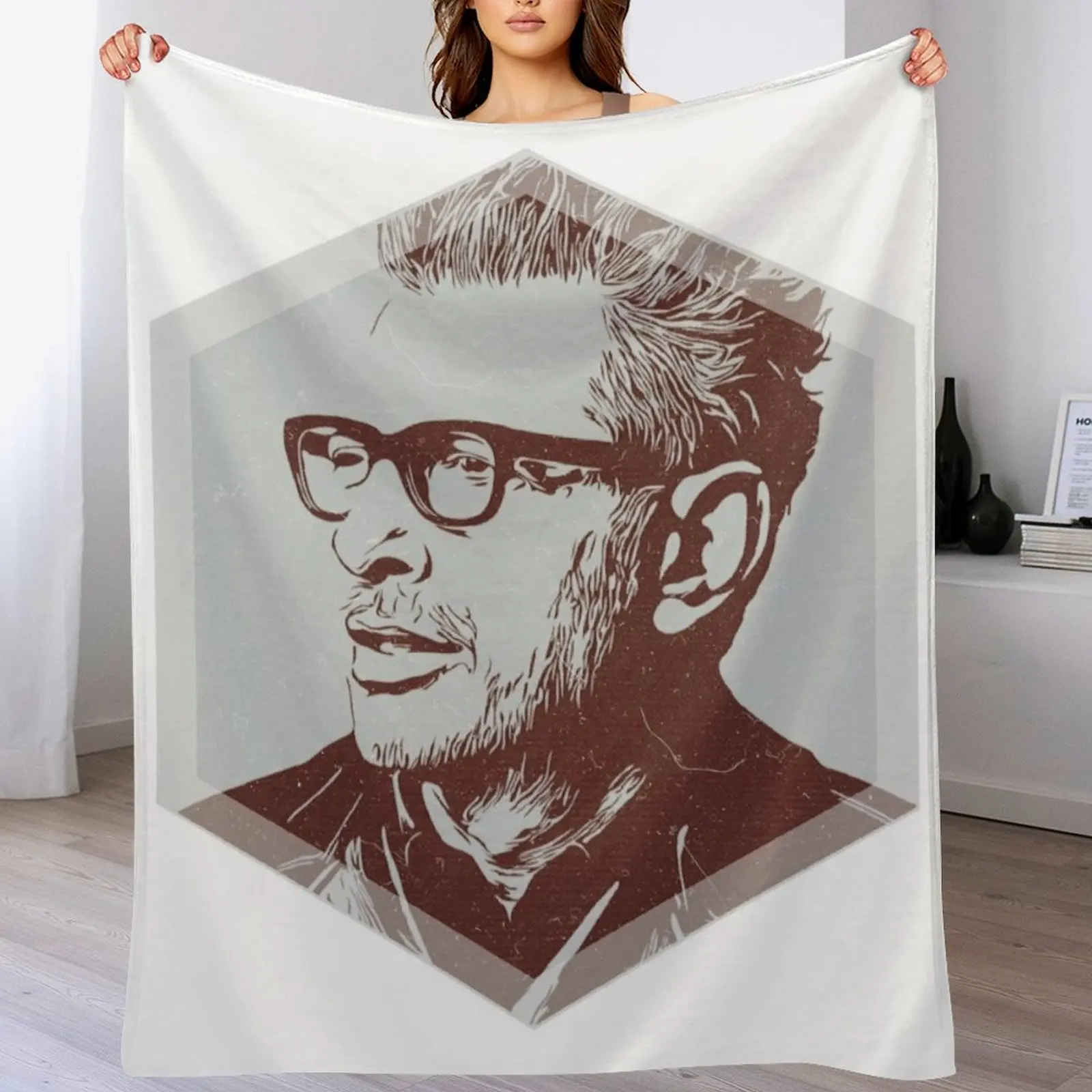 

Jeff Goldblum Throw Blanket Soft Plaid Flannel Multi-Purpose For Baby Blankets