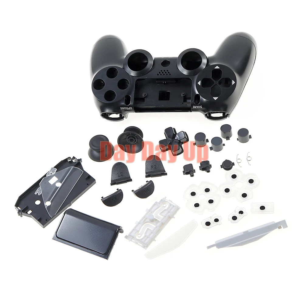 1 مجموعة ل PS4 تحكم JDS 030 JDS-030 V3 الجبهة الخلفية البلاستيك الصلب الإسكان شل الحال بالنسبة PS4 V3.0 JDM-030 غمبد #5