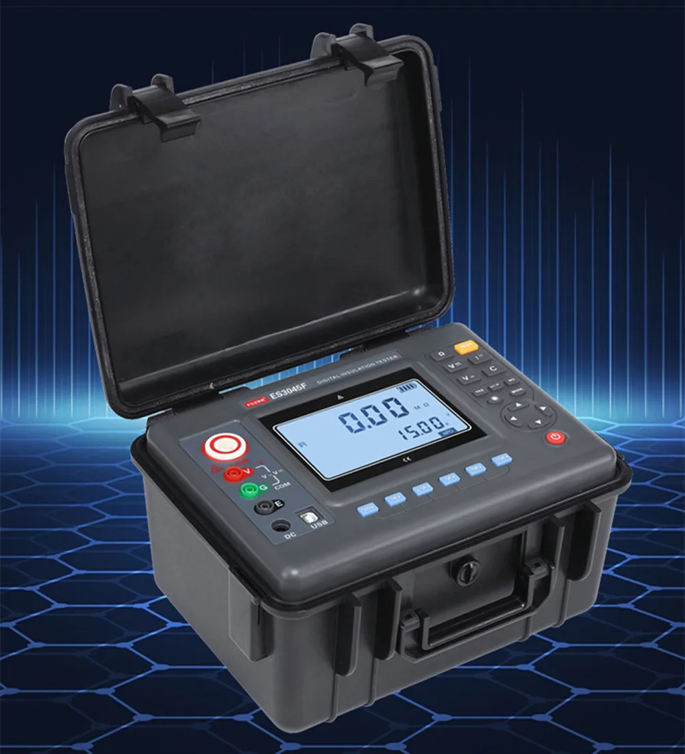 ES3045E 10KV جهاز اختبار مقاومة العزل الرقمي 2500 فولت 5000 فولت 10 كيلو فولت Megohmmeter جهاز اختبار مقاومة العزل #4
