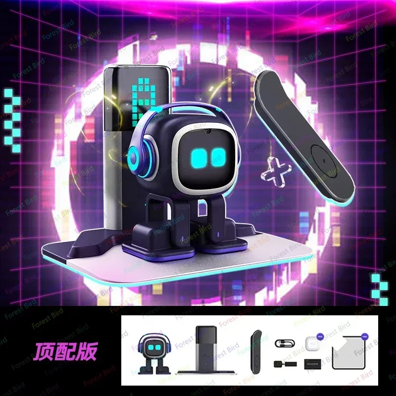 AI EMO-スマートマシン,電子ペットのおもちゃ,携帯電話付きテーブル