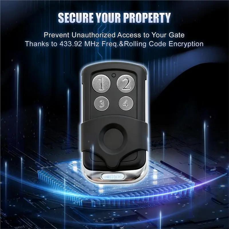 【BRILLIANT】Para GYXEL y JUJIANG Compatible abridor de puerta transmisor de Control remoto abridor de puerta automático Control remoto de Hardware W