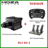 MOZA Racing R12 Wheel Base Lightweight Design 12 N·M Torque Direct Drive Servo Motor With New Generation FFB Filtering Algorithm