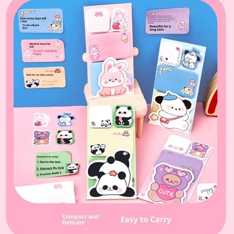 وسادة كتابة لاصقة قابلة لإعادة الاستخدام على شكل حيوان، وسادة لاصقة ورقية صديقة للبيئة متعددة الأغراض لديكورات المخطط، استخدم #3