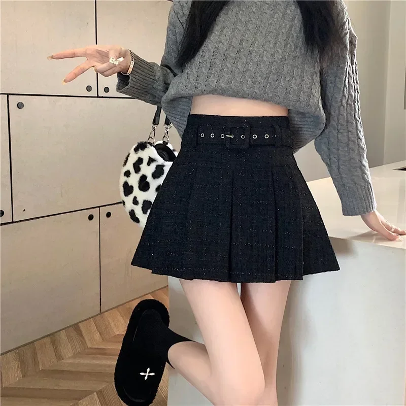 

Japan Korean Fashion Plaid Pleated Skirt High Waist Kawaii Skirts For Women Spring New Skirts Casual Y2k Woman Clothes