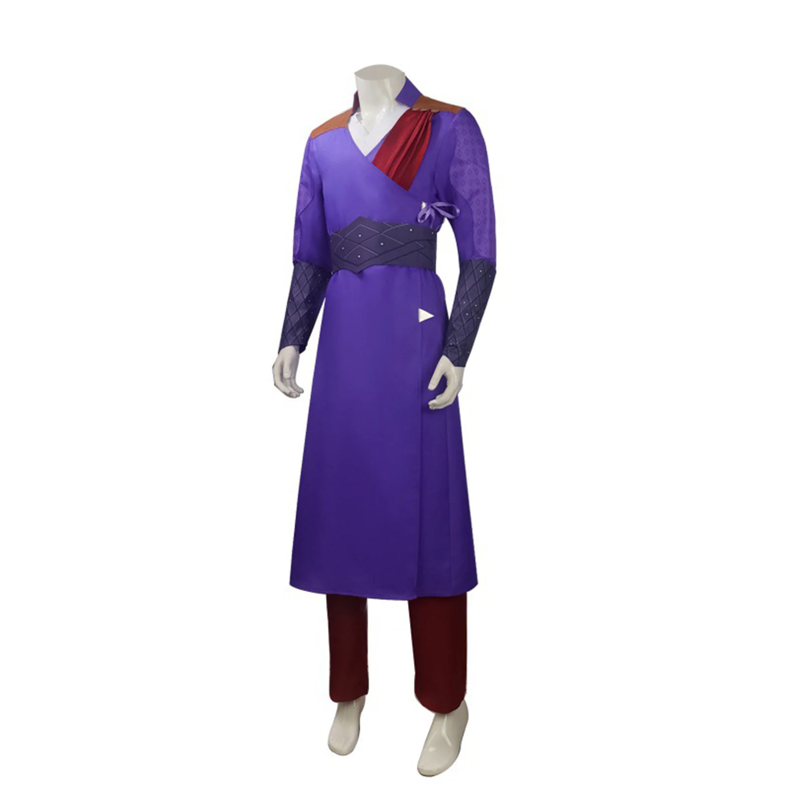 

Game Dekarios Cosplay Costume Purple Fancy Outfit Halloween Disguise Comic Con Battle Suit for Men