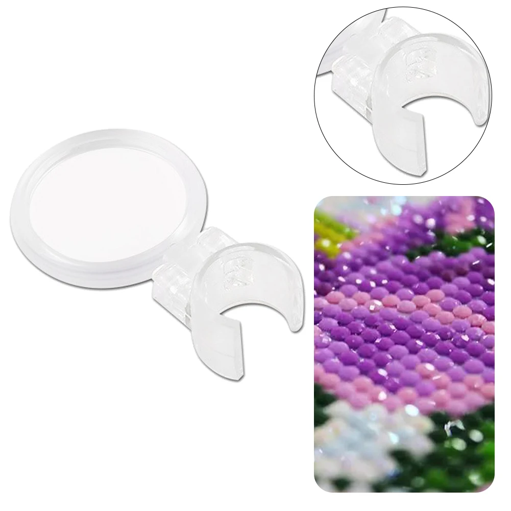 Strumenti per pittura diamante lente d'ingrandimento penna per trapano lente d'ingrandimento rotonda supporto per lente d'ingrandimento strumento per pittura disegno ricamo
