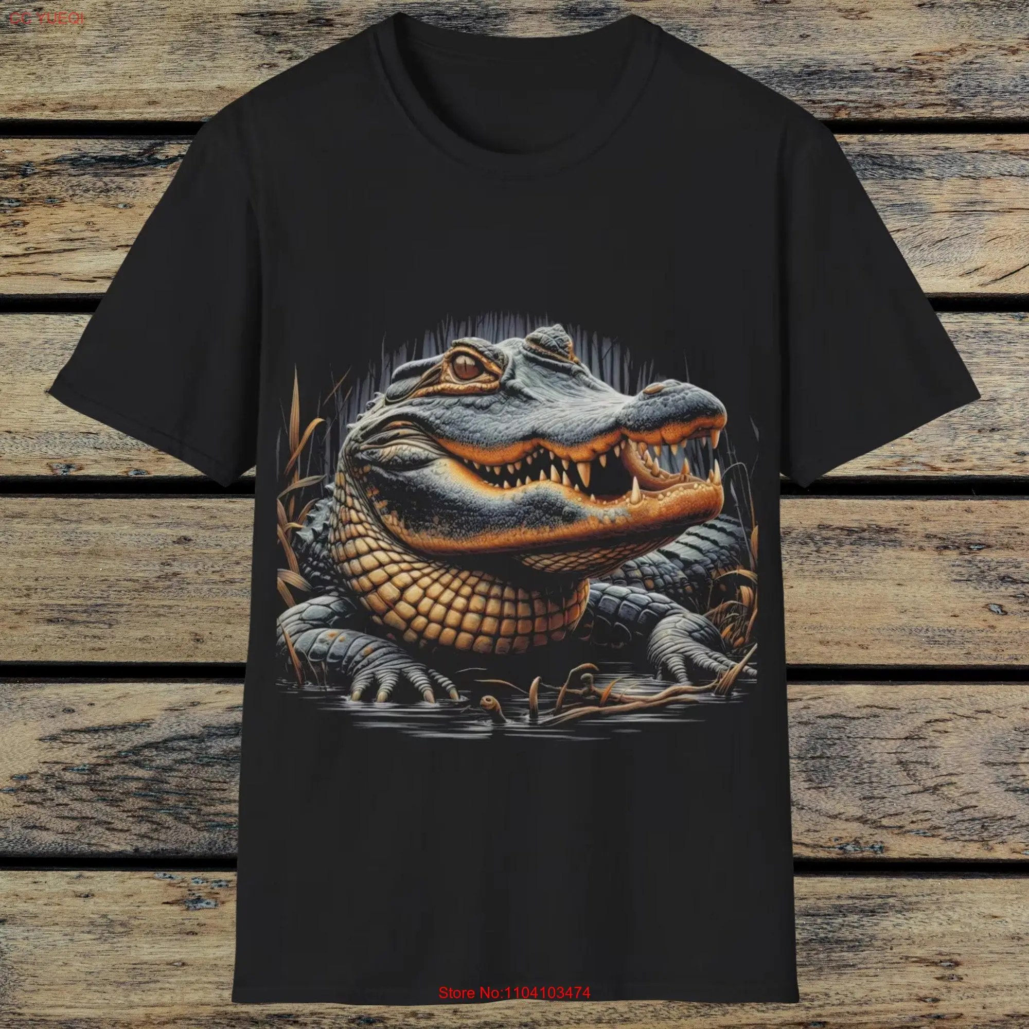 Alligator T Shirt Crocodile Croc s Reptile Wild Animal Lover  long or short sleeves