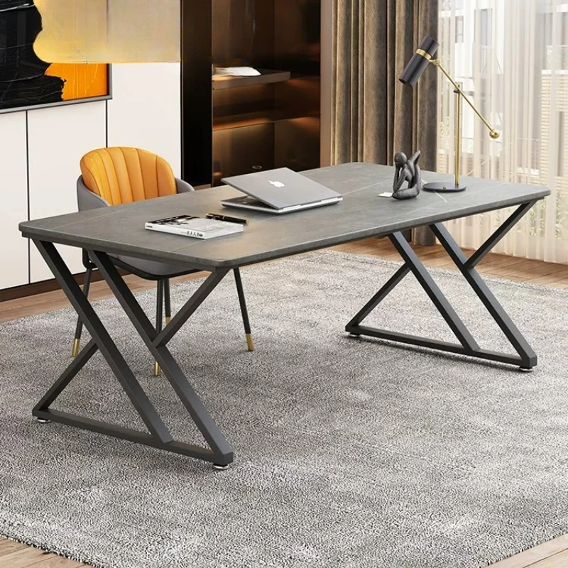 Desk Light Luxury Premium Sensor Home Computer Desk Adult Desk Simple Modern Long Table Bedroom Slate Table