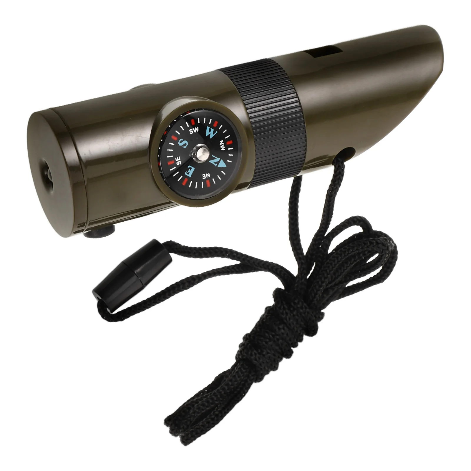 Wielofunkcyjny gwizdek survivalowy, wykonany z lekkiego materiału ABS, przenośny gwizdek awaryjny do wędrówek, biwakowania, żeglarstwa i zapewniający bezpieczeństwo.