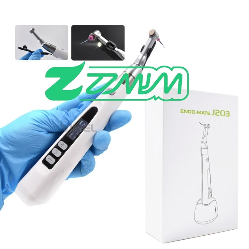 

Wireless LED den tal Endo Motor With 16:1 Reduction Contra Angle 9 Memory Function for Endodontic Instrument