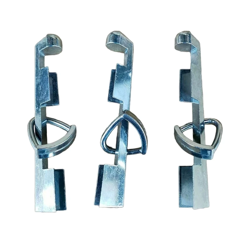 652F 3Pcs Aluminum Alloys Cue Tip Clamps Snooker Repair Fasteners Easy Operate Billiard Cue Head Clip Maintenance Tool