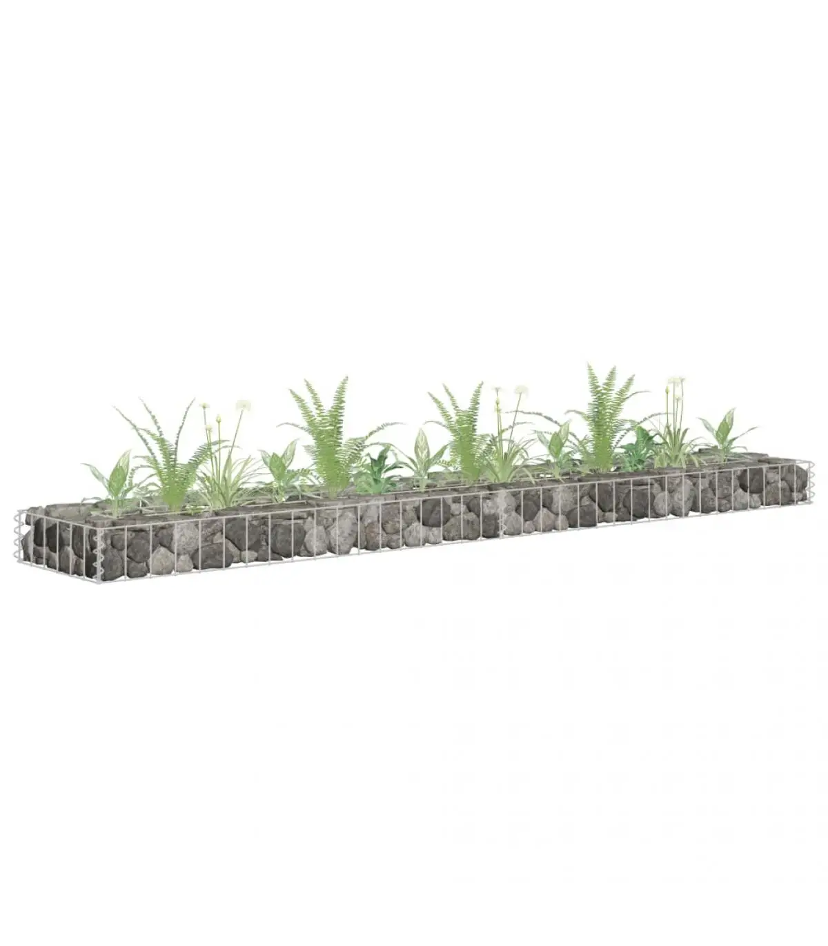 180x30x10 cm galvanized steel Gable flowerpots and planters