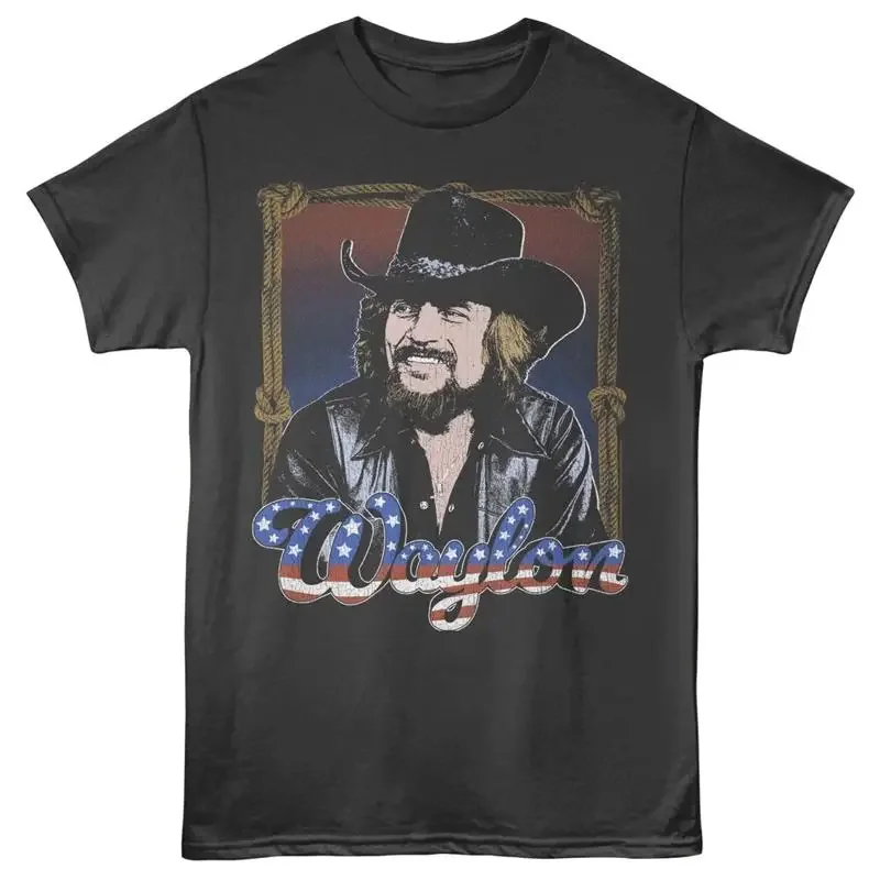 Waylon Jennings T Shirt Adult New Country Music Singer Americana Lp Smoke Cotton