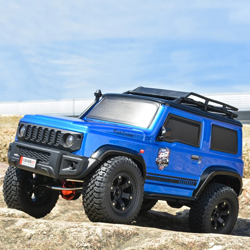 

Радиоуправляемый автомобиль Rgt Jimny 1/10 136100v3, полноприводный гусеничный багги для подъема по бездорожью, модель внедорожника с дистанционным управлением, уличная модель для мальчиков