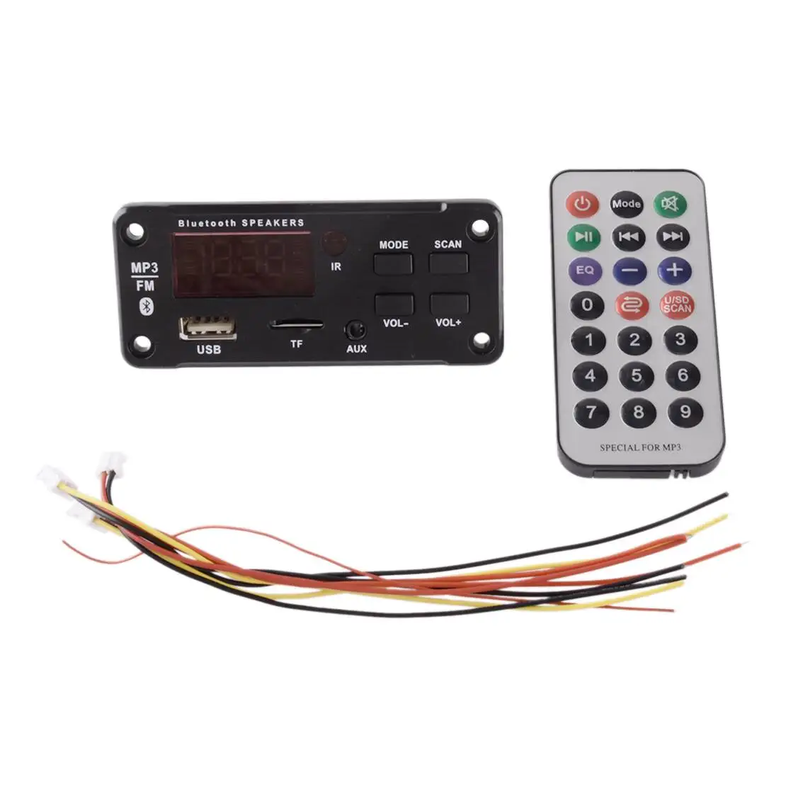 Car 50W Amplifier Bluetooth 5.0 MP3 Player Decoder Board 12V FM Speaker Module