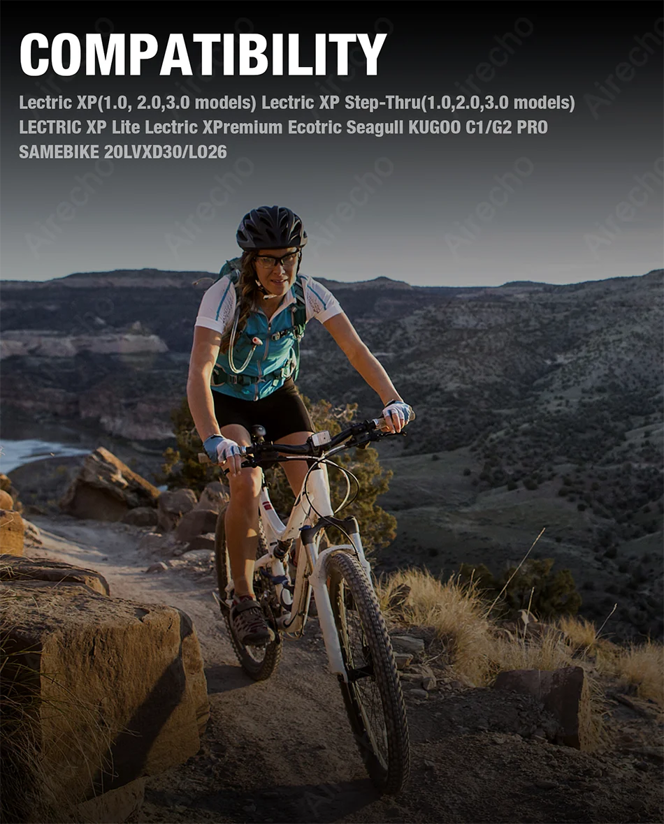 شاحن 54.6 فولت 2 أمبير لبطارية ليثيوم 48 فولت شاحن الدراجة الإلكترونية مع موصل تيار مستمر 5.5 × 2.1 ملم-محول طاقة لـ Lectric XP 1.0/2.0/3.0