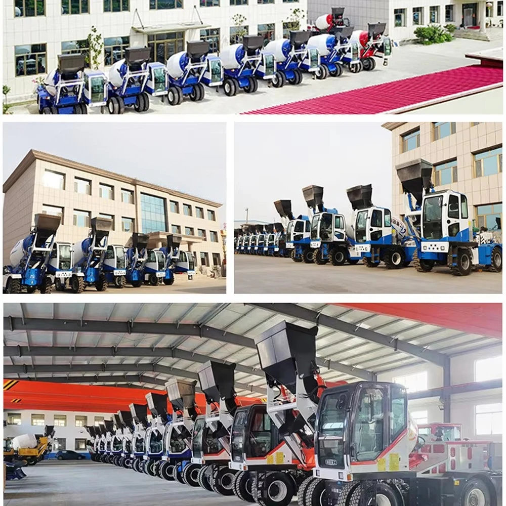 Multifunctional Self Unloading Concrete Mixer Engine High Efficiency 91kw Power for Bridge/Residential/Road customized