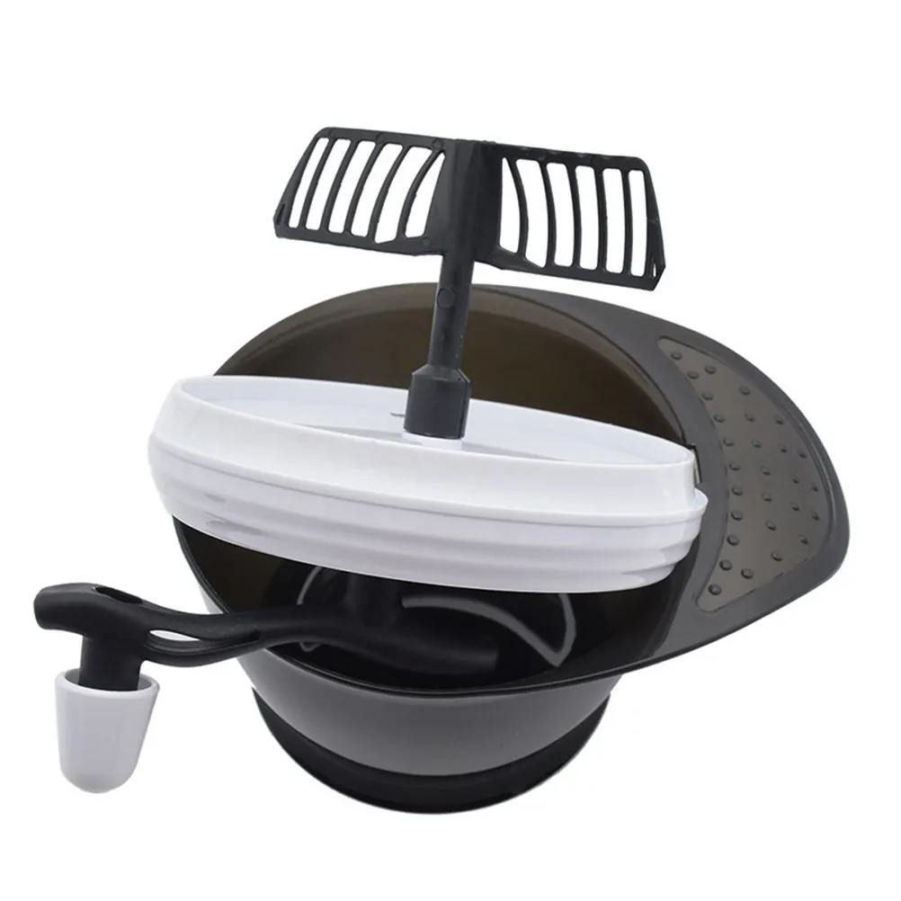 1Set Hair Coloring Bowl Black Plastic Hair Dye Mix Container Professional Tint Mixing Tool for Easy DIY Dyeing At Home Salon Use