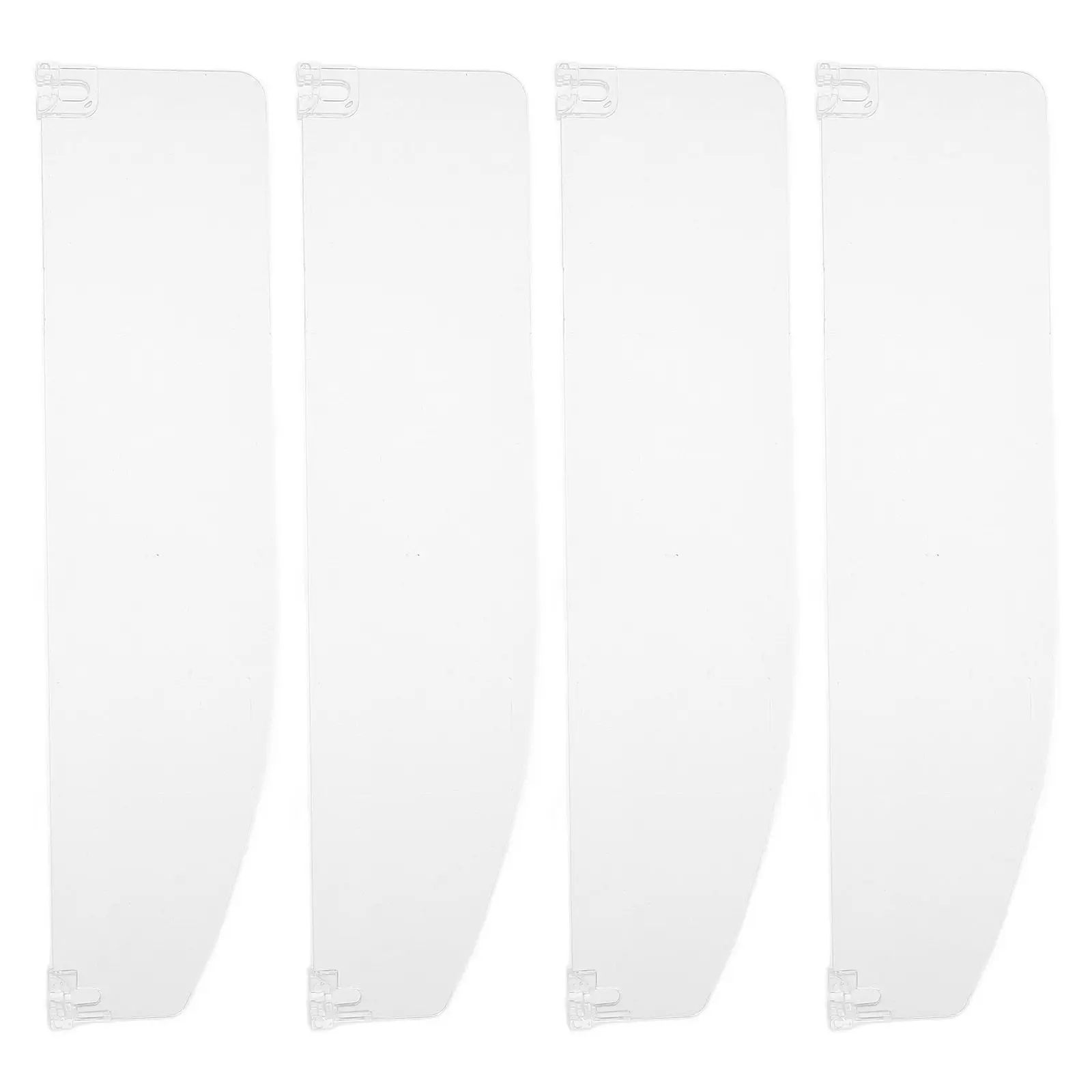 4Pcs Transparent Plastic Shelf Divider Adjustable Closet Organizer for Snack Display Supermarket Shelving Purse Organizer Closet