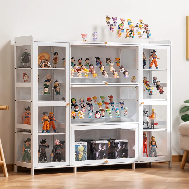 High definition acrylic figurine building block display cabinet, model toy storage cabinet, transparent storage cabinet view 2