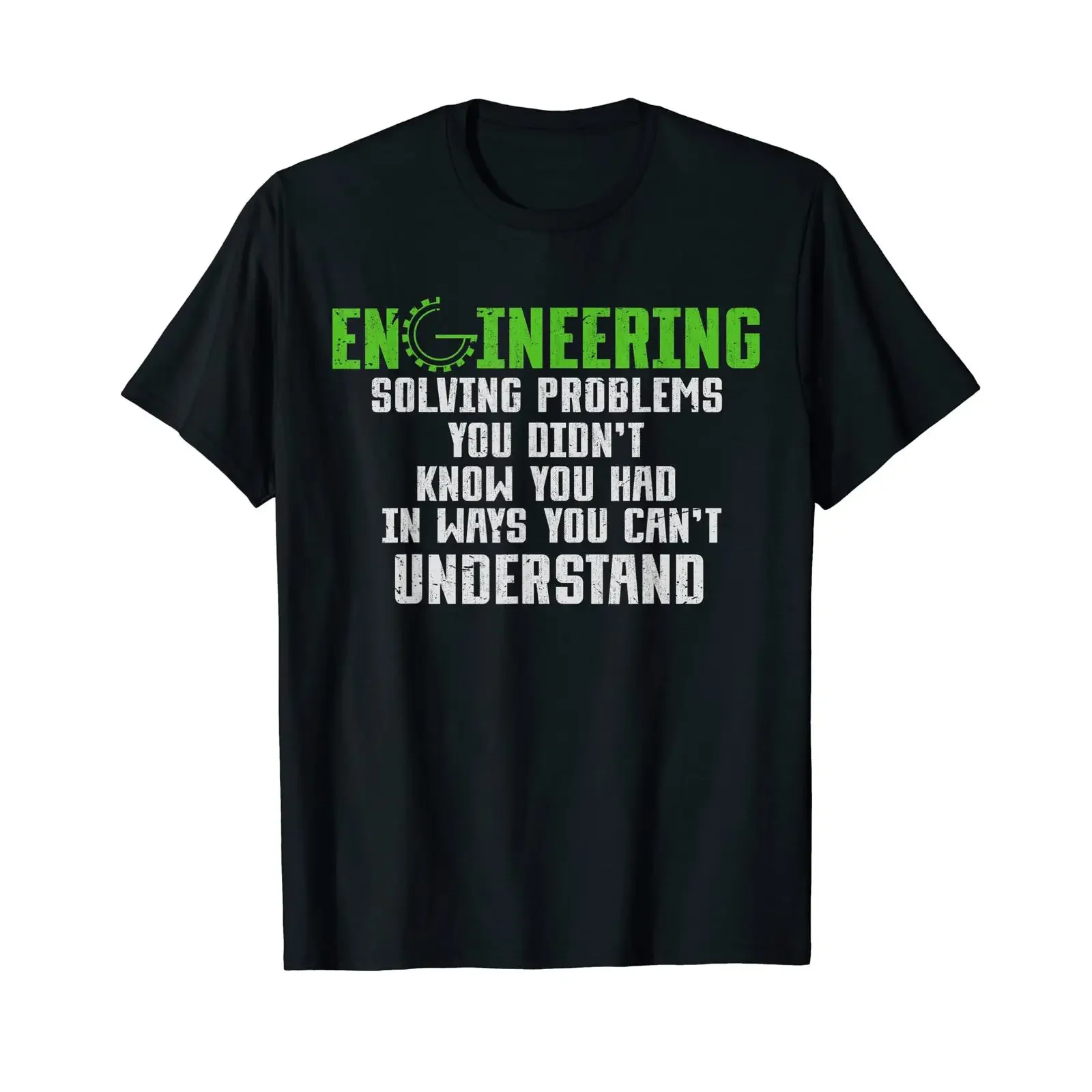 Engineer Solve Probleme Mechanical Engineering Funny T Shirt black s vintage Washed Unisex streetwear Stretched Versatile