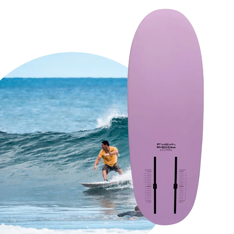 

Unisex KUAYO FUN High Quality 96CM 8.3L Surfboard Skimboard Kiteboards Hydrofoil Wingfoil Hard Dock Start Foil Board