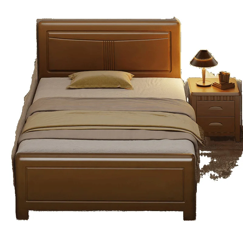 

Solid wood single bed 1m children's bed 1.2m elderly bed