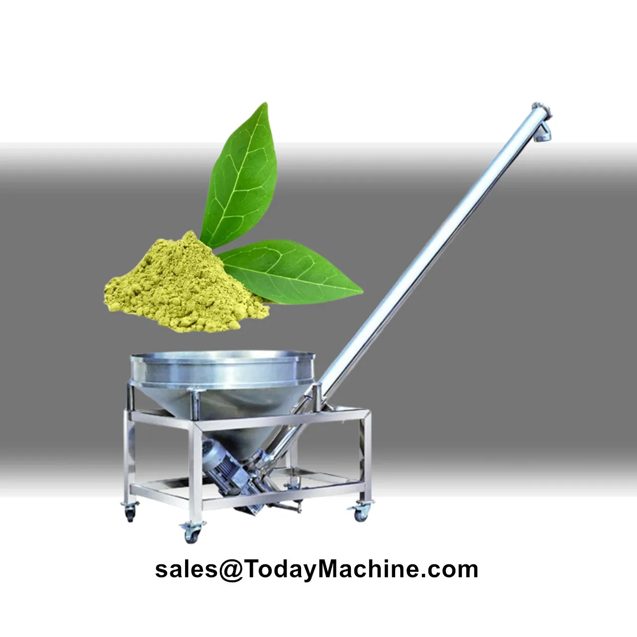 Automatic Stainless Steel Inclined Salt Powder Conveyor Vertical Screw Conveyor