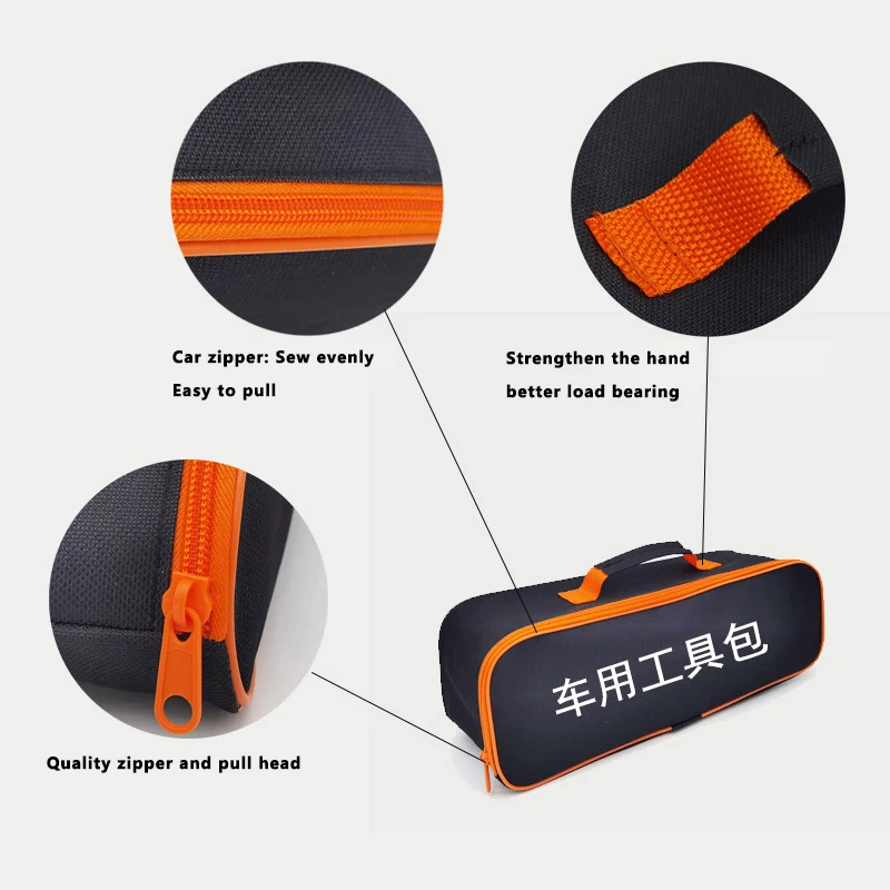 Portable Car Storage Car Vacuum Cleaner Repair Tools Zipper Storage Carry Bag Tote Pouch Car Accessories Vacuum Cleaner Tool Bag