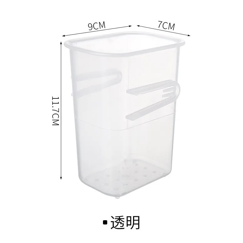 منظم باب الثلاجة قابل للتكديس مكون من 4 قطع - صناديق تخزين الطعام المعيارية من البولي بروبيلين للمطبخ، حاوية أبواب جانبية للثلاجة موفرة للمساحة