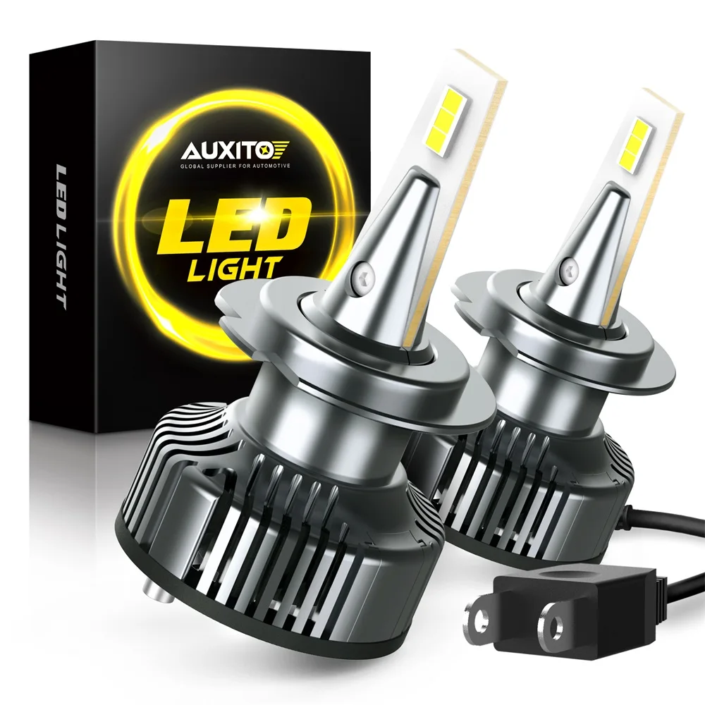 AUXITO H7 LED Headlight 12V Canbus No Error Super Bright High Beam Bulbs for Mercedes BMW VW Passat Ford H7 LED Light Head Lamp