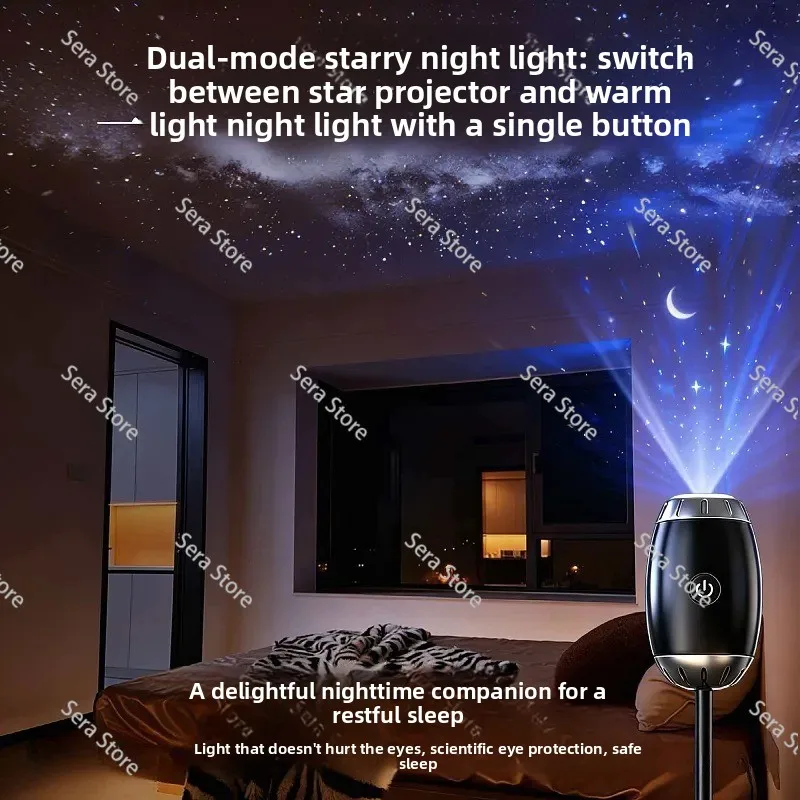 HD Focusable Car Starry Sky Projection Equipment, Gypsy Galaxy Saturn Gear for Auto Interior Ambiance